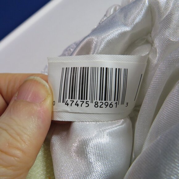 Plush Teddy Bear Stocking White & Silver - Picture 13 of 13